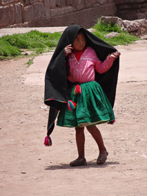 Young girl on Taquile Island