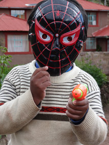 Spider Man on Taquile Island