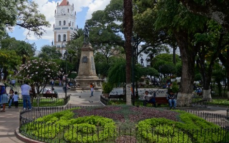 Main square in Sucre, Bolivia