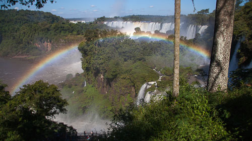 Rainbow at Iguazu Falls, Argentina