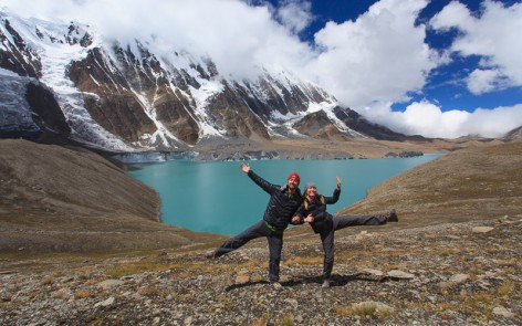 Kenny and Laura at Tilicho Lake