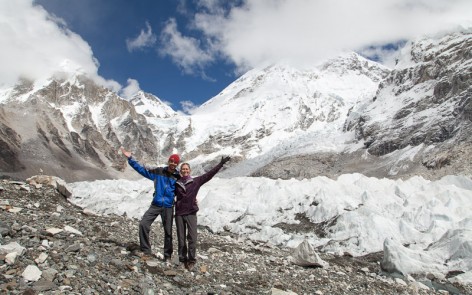 Kenny and Laura at Everest Base Camp