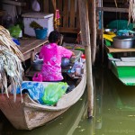 Floating market on outskirts of Bangkok