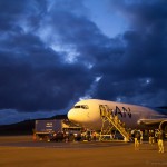 Touch down on Easter Island just before sunrise