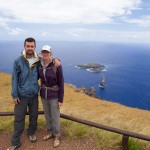 View out to sea from Orango village on southwestern tip of Easter Island