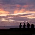 Just after sunset at Tahai