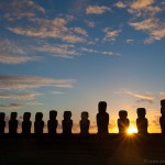 Sunrise at Ahu Tongariki