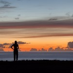 Laura enjoying another long sunset